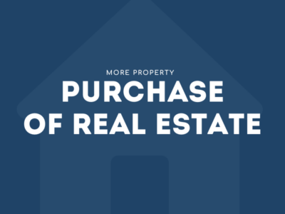 Purchase of real estate
