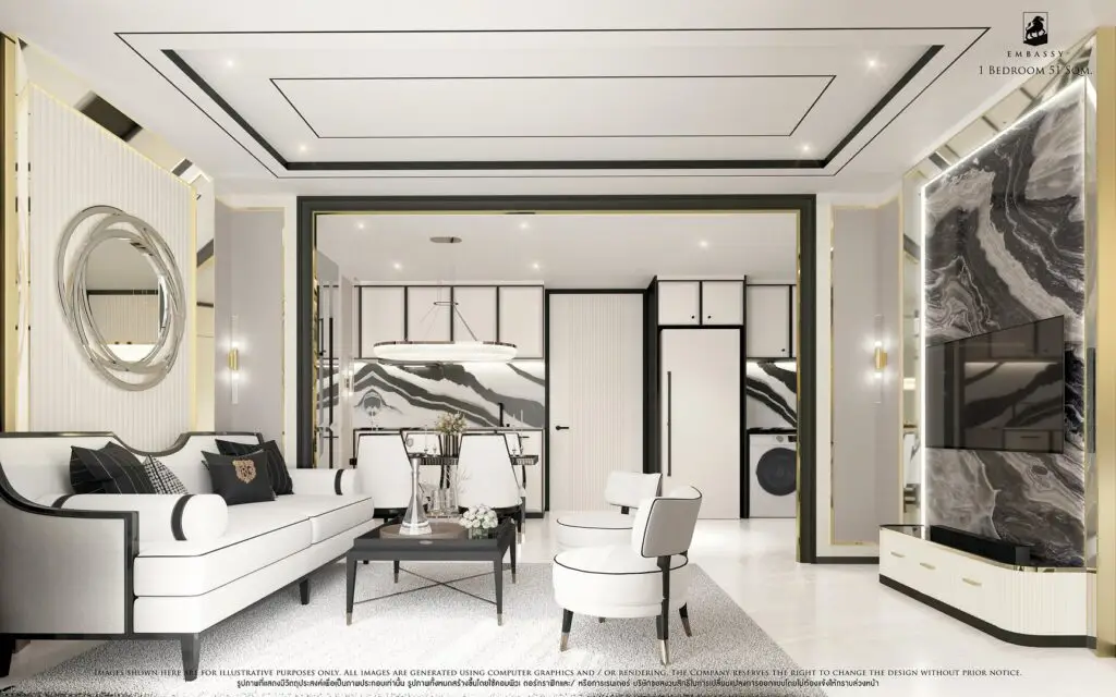 1-Bedroom 51 sq.m. interior 3