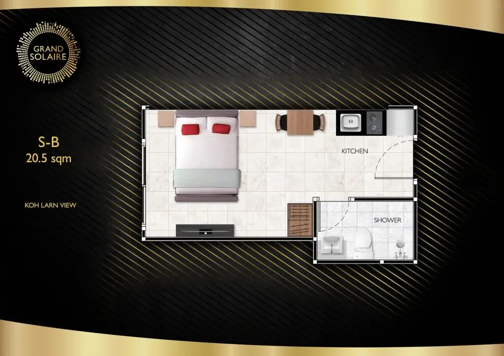 Studio (20.00 - 20.50 Sq.m.)