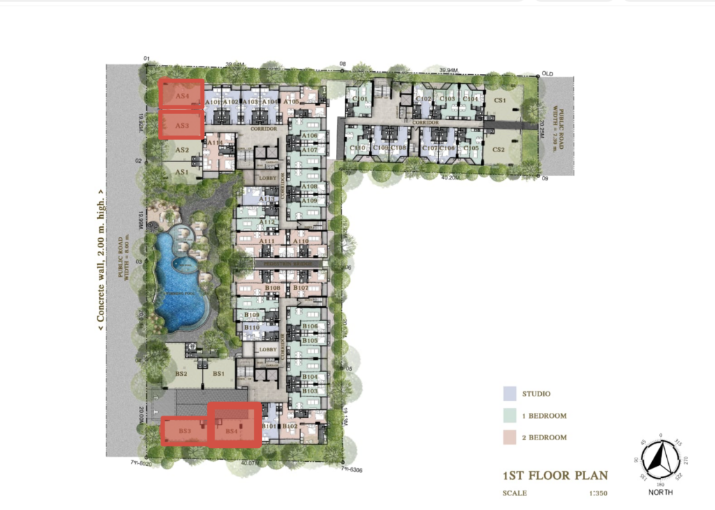 4 Commercial Units in Siam Oriental Oasis