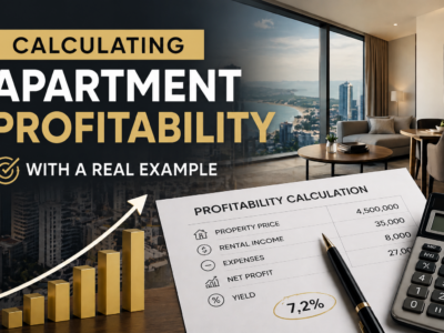 Consider the profitability of an apartment with a specific example.