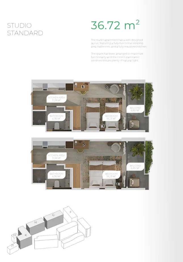 Studio 36.72 Sq.m.