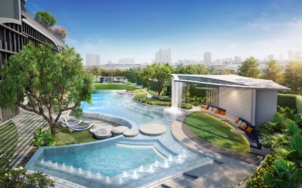 Life Udomsuk Station: swimming pool