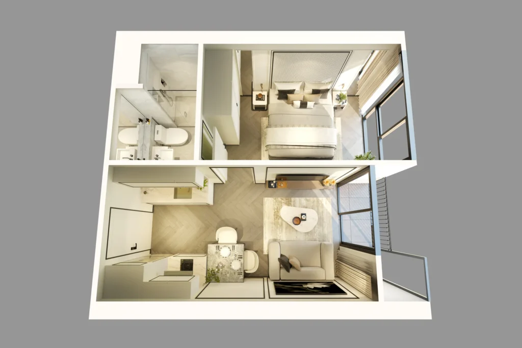 1 Bedroom interior 6