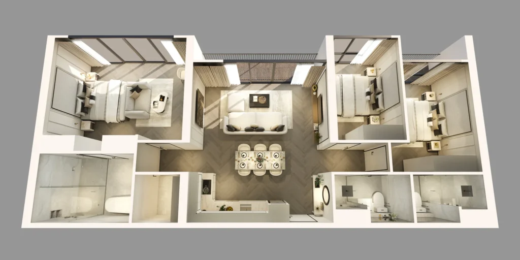 3 Bedroom interior 12