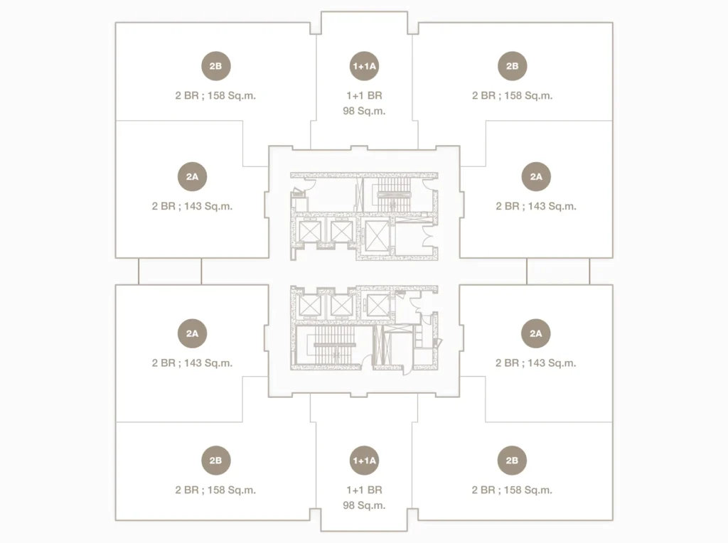 3rd - 12th Floor Plan