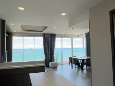 3-Bedroom Condo 130 sq.m in Cetus Beachfront Pattaya — Direct Sea View
