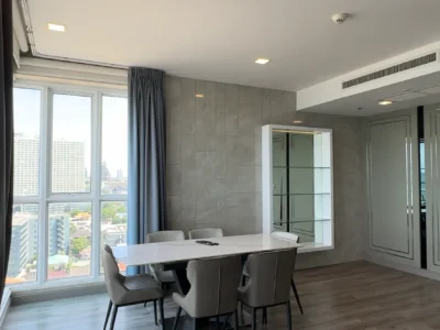 3-Bedroom Condo 130 sq.m in Cetus Beachfront Pattaya — Direct Sea View