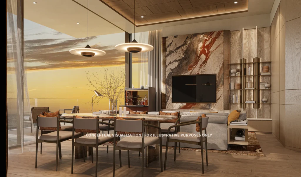 2‑bedroom apartment with a pool interior 2