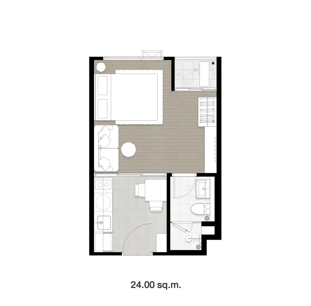 Studio 24 sq.m.